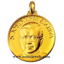 Medaglia di S. Escriva' oro 18 kt