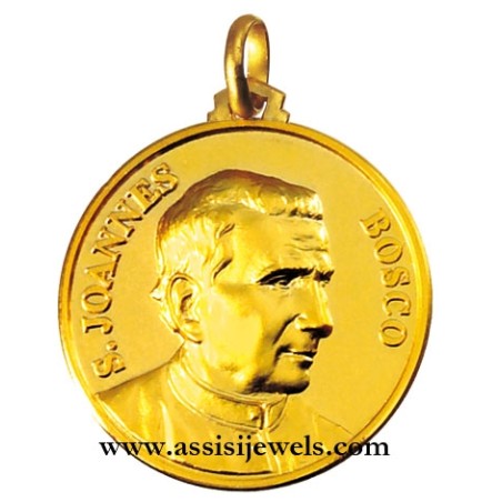 Medaglia di San Giovanni Bosco oro 18 kt