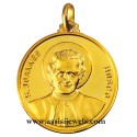 18 kt gold Saint John Bosco medal