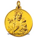 Medaglia di S. Giuseppe oro 18 kt