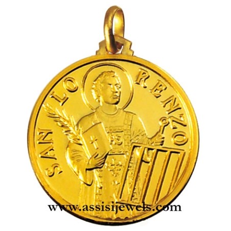 Medaglia di San Lorenzo oro 18 kt