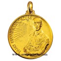 Medaglia di S. Massimiliano Kolbe oro 18 kt