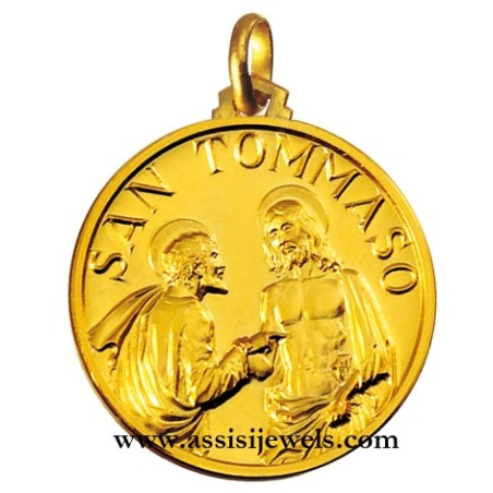 Medaglia di San Tommaso  oro 18 kt