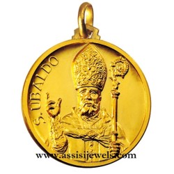 Medaglia di Sant' Ubaldo oro 18 kt