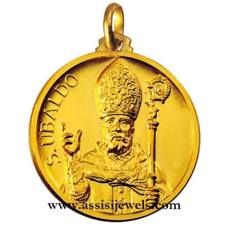 Medaglia di Sant' Ubaldo oro 18 kt