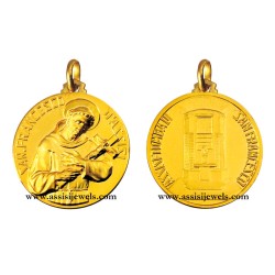 Medaglia di San Francesco oro 18 kt