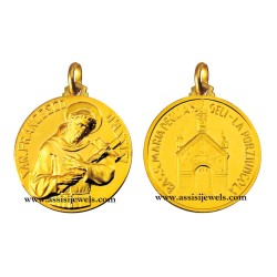 Medaglia di San Francesco oro 18 kt