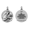 925 sterling silver Saint Francis medal