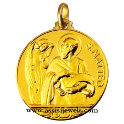 Medaglia di San Matteo oro 18 kt