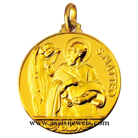Medaglia di San Matteo oro 18 kt
