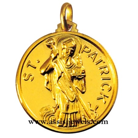 Medaglia di San Patrizio oro 18 kt
