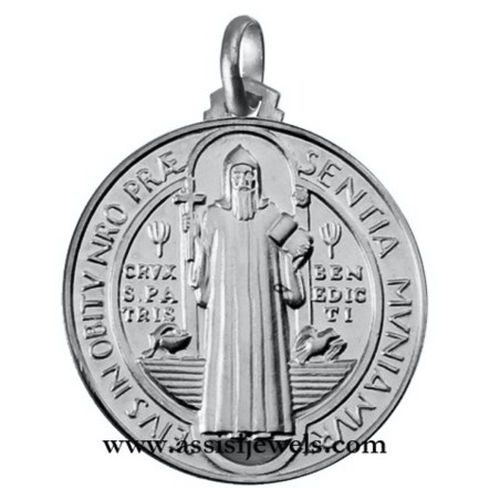 Medaglia di San Benedetto oro 18 kt