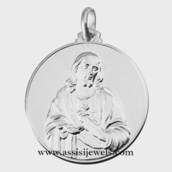 18 kt gold Sacred heart medal