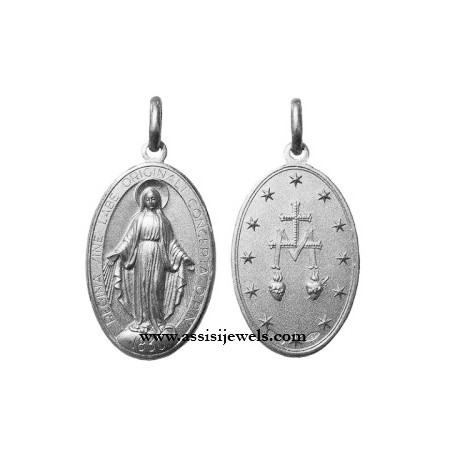 18 kt gold miraculous Madonna medal