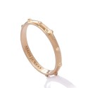 18 kt rose gold rosary ring