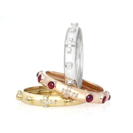 Nardelli gold rosary ring