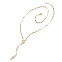 18 kt yellow gold rosary necklace