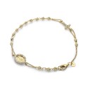 18 kt yellow gold rosary bracelet