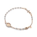 18 kt white and rose gold rosary bracelet