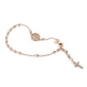 18 kt rose gold rosary bracelet