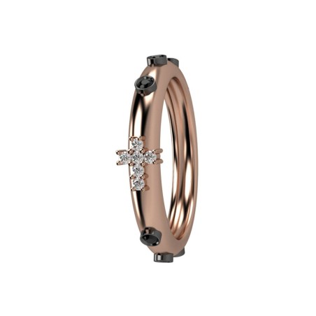 Nardelli gold rosary ring