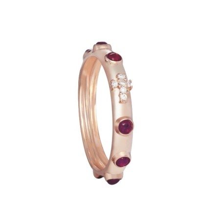Nardelli gold rosary ring