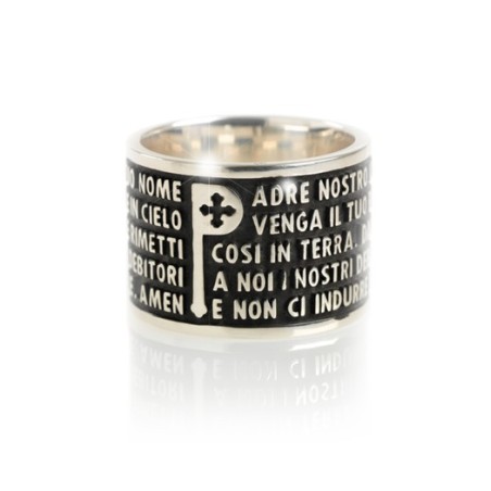 Tuum anello Padre Nostro argento 925