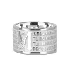 Tuam 925 sterling silver Hail Mary ring
