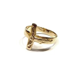 Anello Crocifisso oro 18 kt