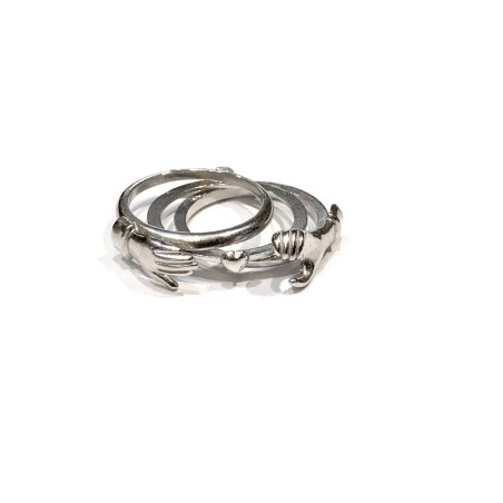 Anello fede di Santa  Rita argento 925