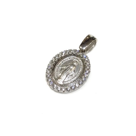 Medaglia Madonna miracolosa oro 18 kt