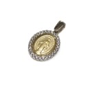 Medaglia Madonna miracolosa oro 18 kt