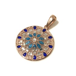 925 sterling silver Florence style pendent