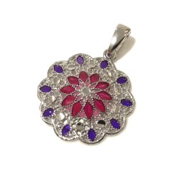 925 sterling silver Florence style pendent