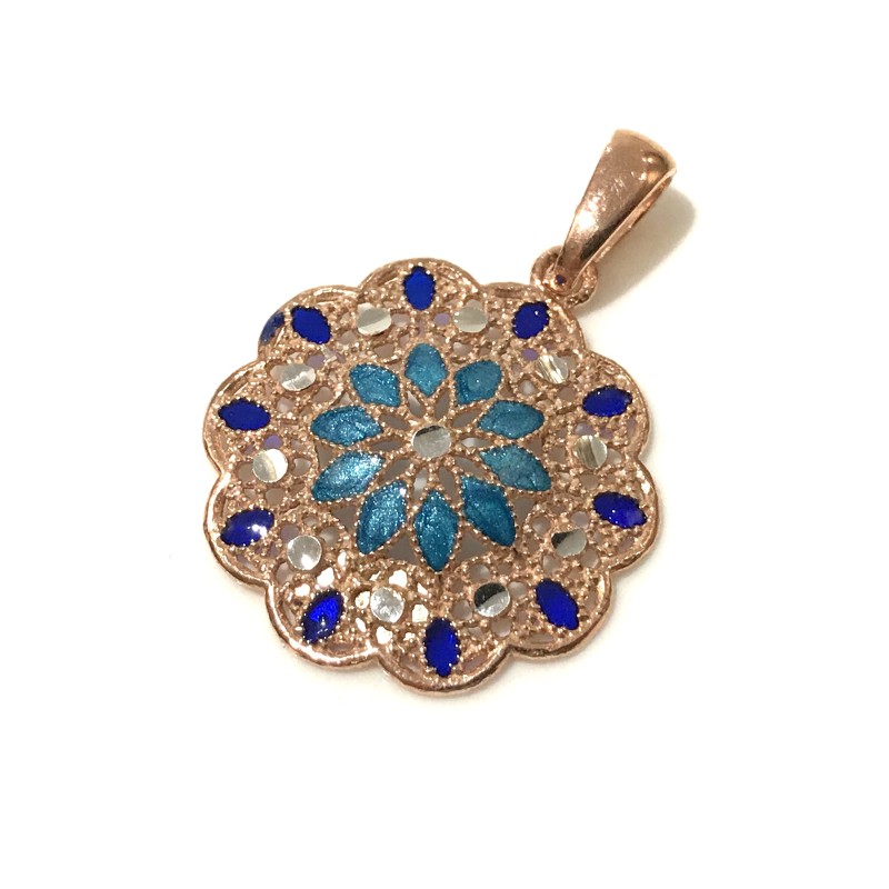 925 sterling silver Florence style pendent