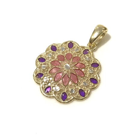 925 sterling silver Florence style pendent