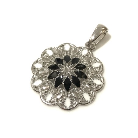 925 sterling silver Florence style pendent