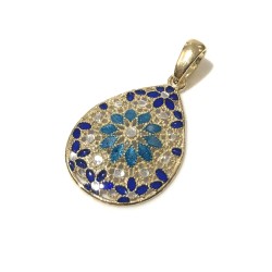 925 sterling silver Florence style pendent