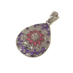 925 sterling silver Florence style pendent