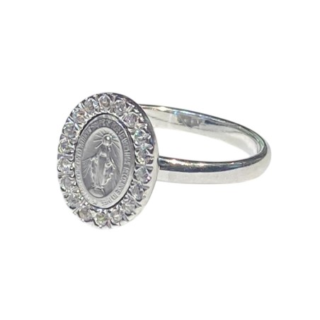 925 sterling silver MIRACULOUS MADONNA ring