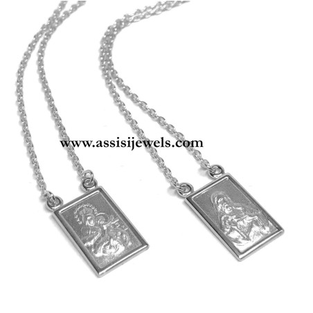 18 kt gold Scapular necklace