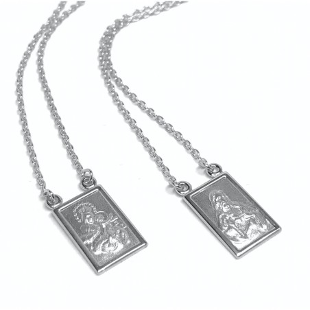 18 kt gold Scapular necklace