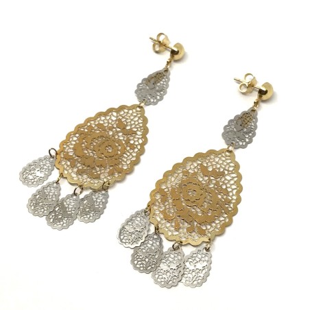Neonero orecchini oro 18 kt