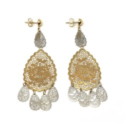 Neonero orecchini oro 18 kt