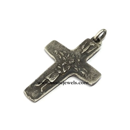 Croce del buon pastore in argento 925