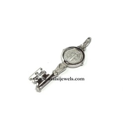 Chiave San Benedetto in argento 925