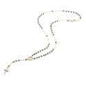 Collana rosario in oro giallo 18 kt