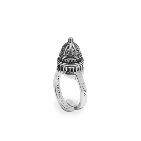 Sterling silver St. Peter in Rome Ellius ring