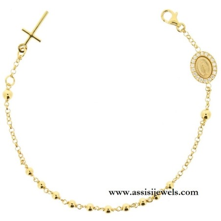 Bracciale rosario argento 925