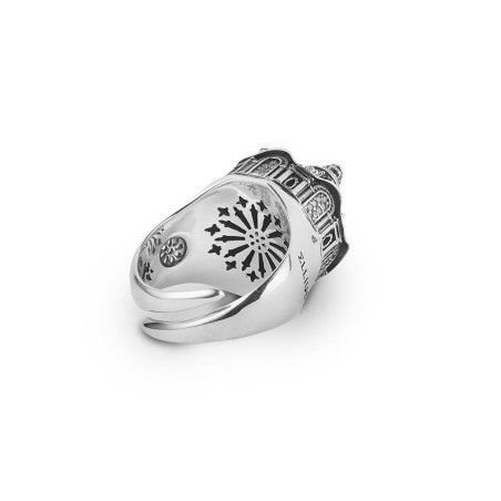 Sterling silver Turin Shroud Chapel Ellius ring